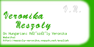 veronika meszoly business card